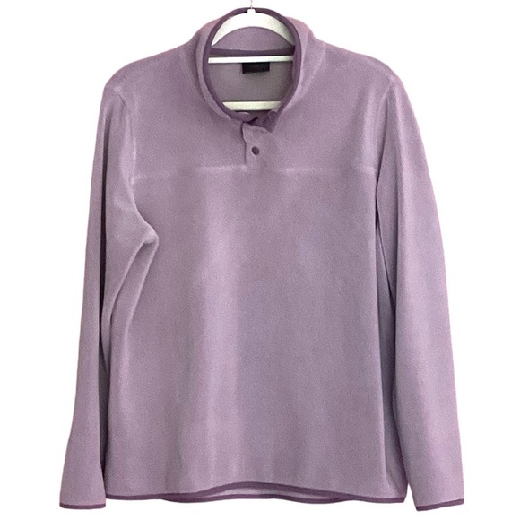32 Degrees Heat SOFT Fleece Pullover, Quarter Snap - Mauve/Purple, Size Large - Picture 1 of 5